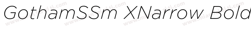 GothamSSm XNarrow Bold字体转换
